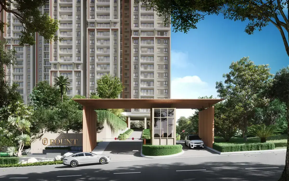 Artist's impression of the statement entrance of The Fount